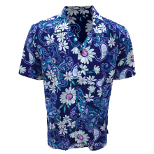 Custom Printing Men's Beach Wear Hawaiian Shirt
